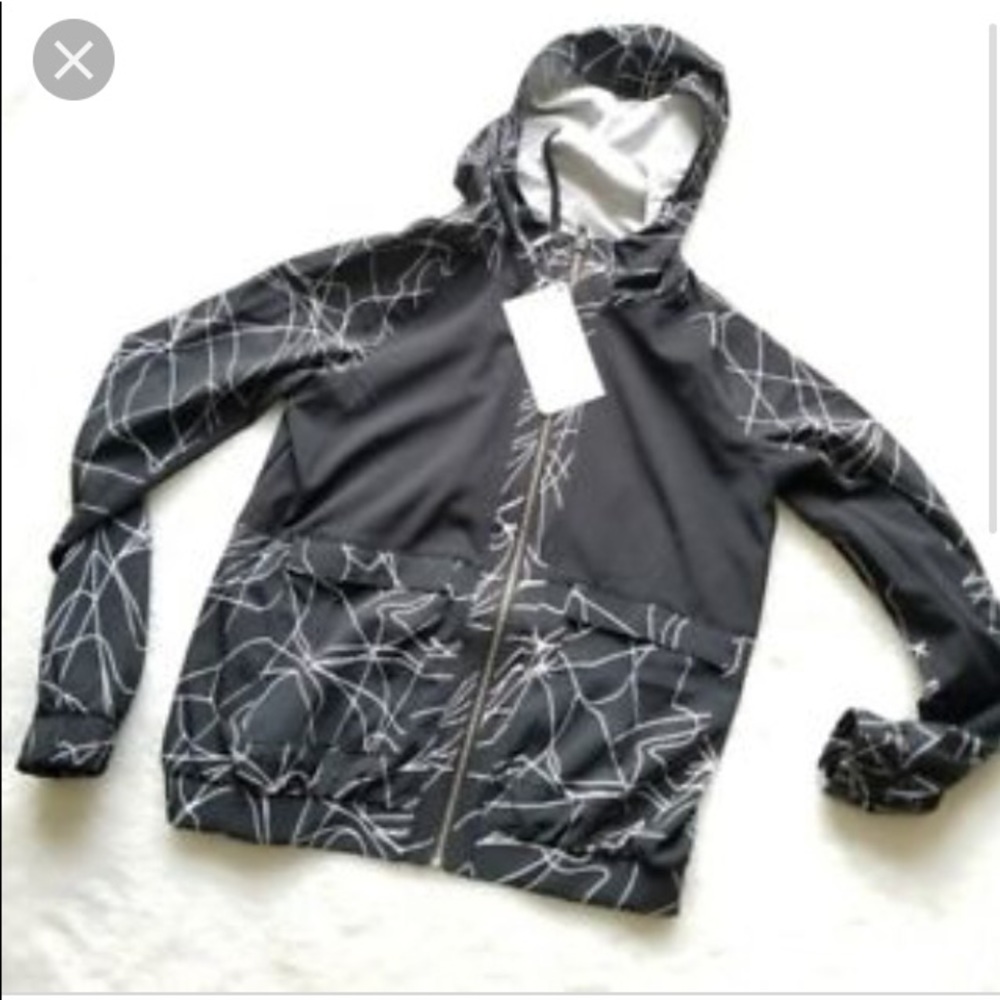 Fabletics Black/White Windbreaker